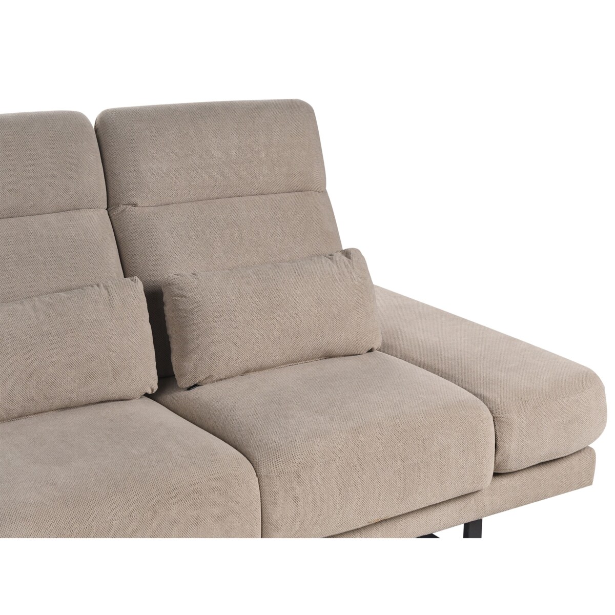 Sofa 3-osobowa beżowoszara IKAST