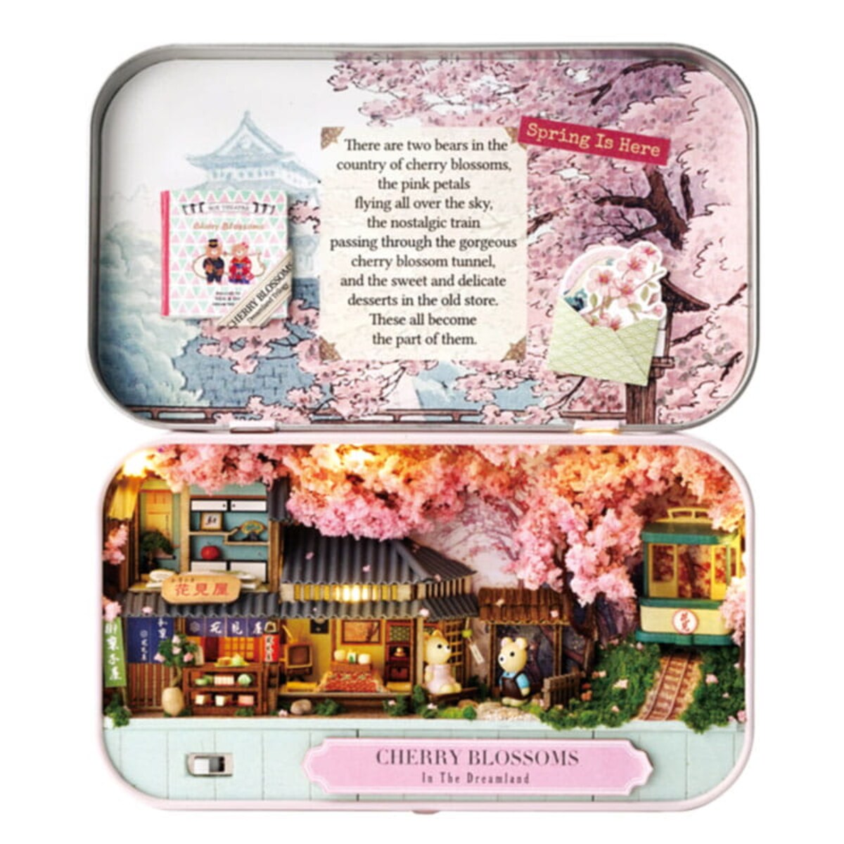 Miniaturowy domek - Kwitnące wiśnie