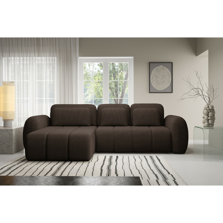 Narożnik CONTII L premium z funkcją spania Kolor: Quelle 25