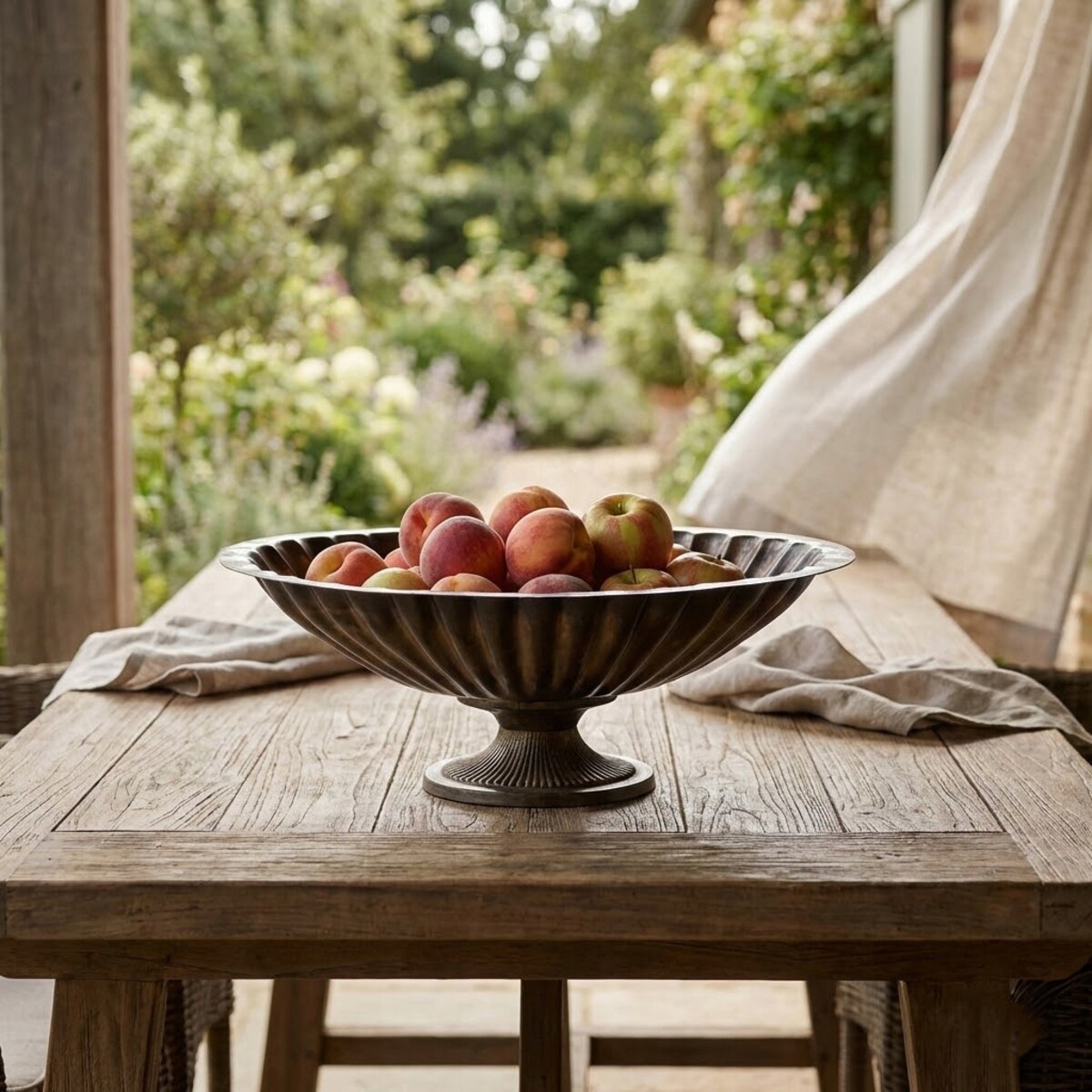 MISA MISKA NA OWOCE PATERA 43cm LOFT DUŻA DO SALONU DOMU OZDOBA DEKORACJA