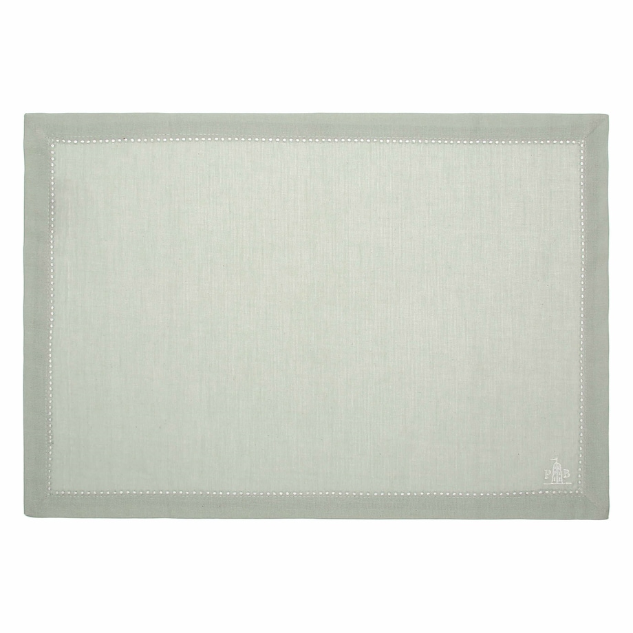 LA PORCELLANA BIANCA Klasyczna podkładka na stół 47x35 cm, miętowy