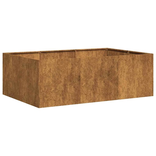 vidaXL Doniczka Rusty 120x80x40 cm Stal nierdzewna