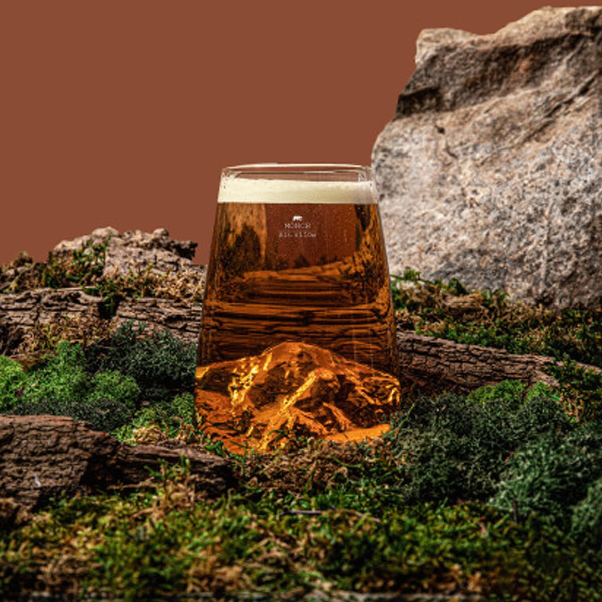 Szklanka Long Drink - Topographic - Monch