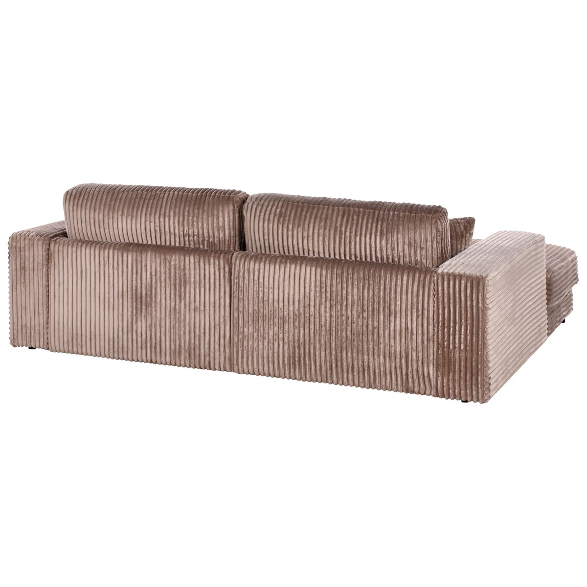 Narożnik LOFOTEN Sztruks Jasnobrązowy dla 3 osób Prawostronny