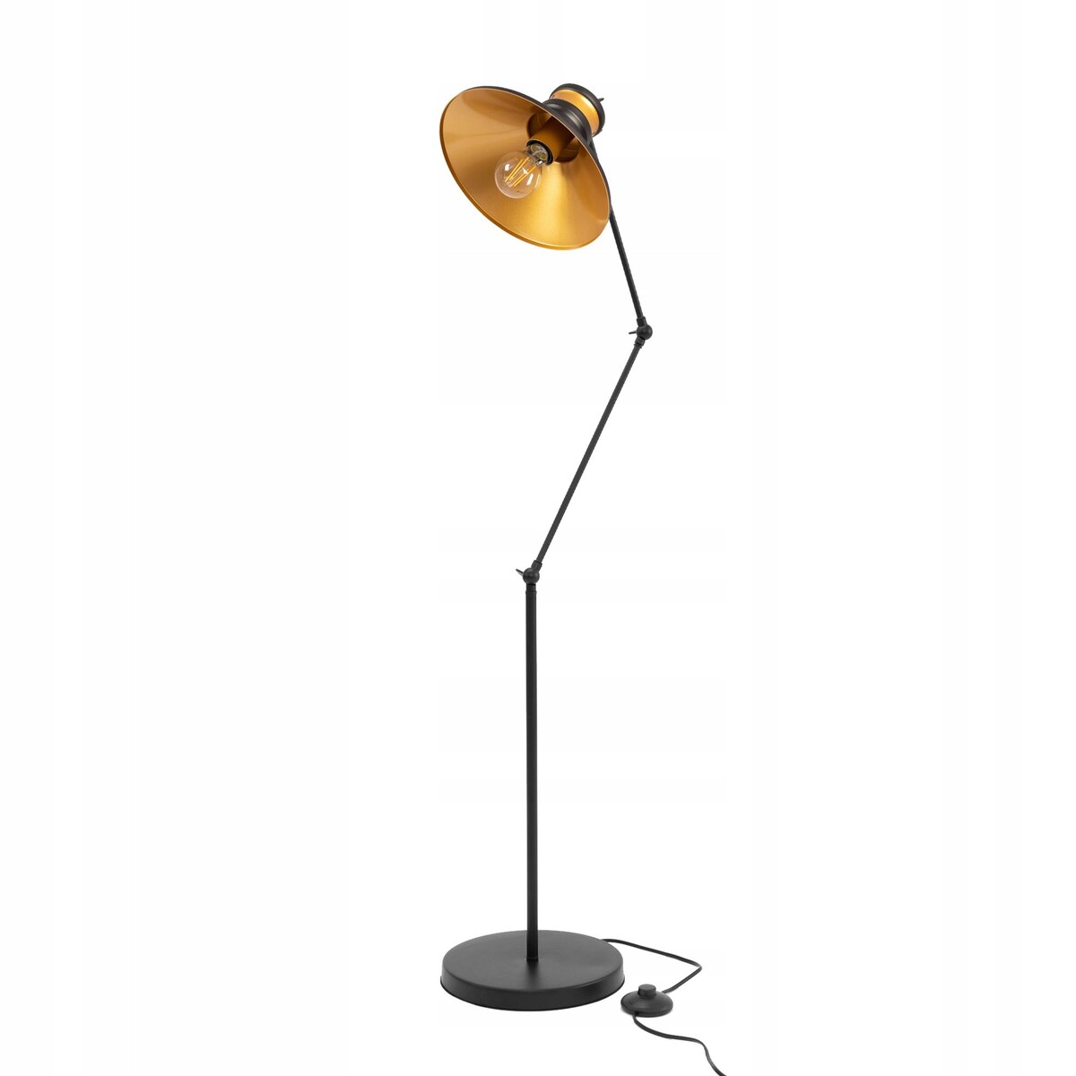 Lampa Stojąca Podłogowa Black Loft Czarna Asti B