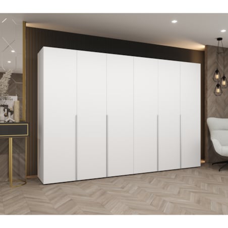 Szafa uchylna otwierana ALICANTE 1 300 wys. 202 cm Biały + u. Kaszmir