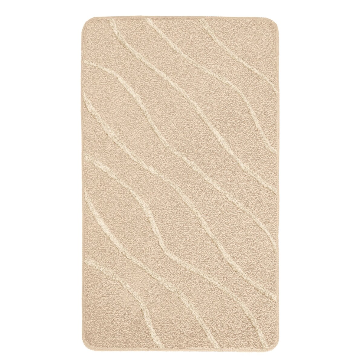 Kleine Wolke Tram Dywanik łazienkowy Caramel Beżowy 60x100 cm