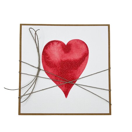 Wyjątkowa ręcznie robiona kartka prezent na walentynki, walentynkowa - walentynka serce