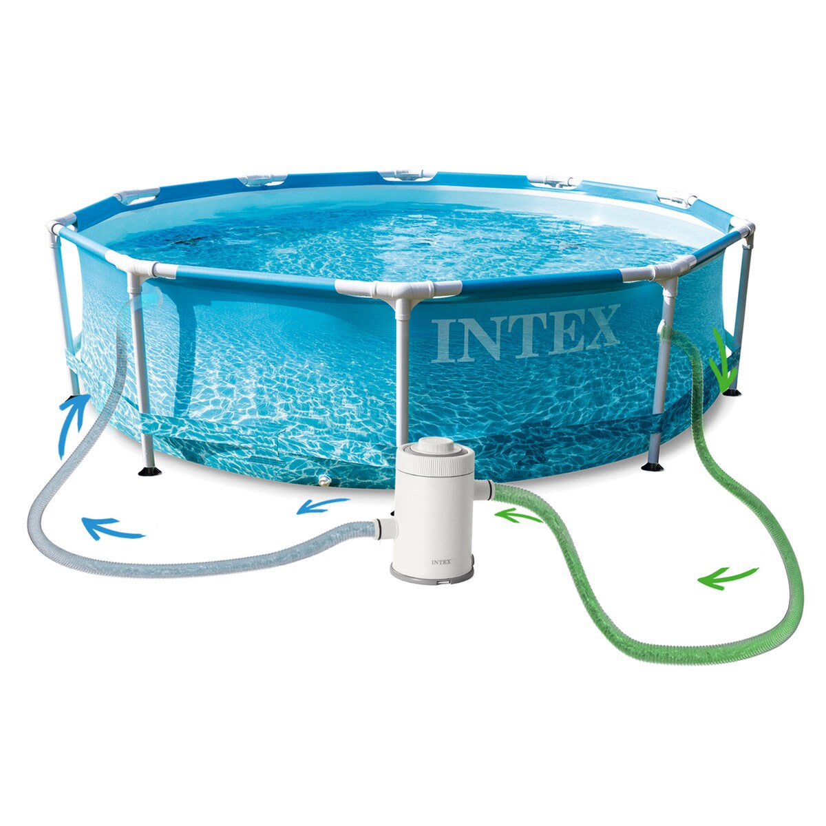 Basen stelażowy z pompą 305x76 Intex 28208-M