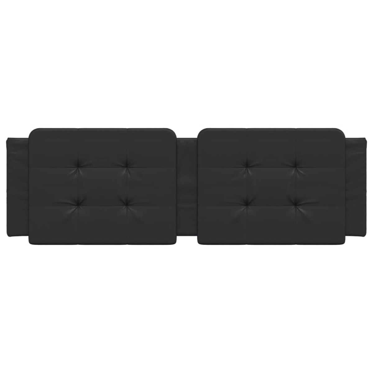 vidaXL Poduszka na wezgłowie, Zadar, czarna, 160 cm, sztuczna skóra