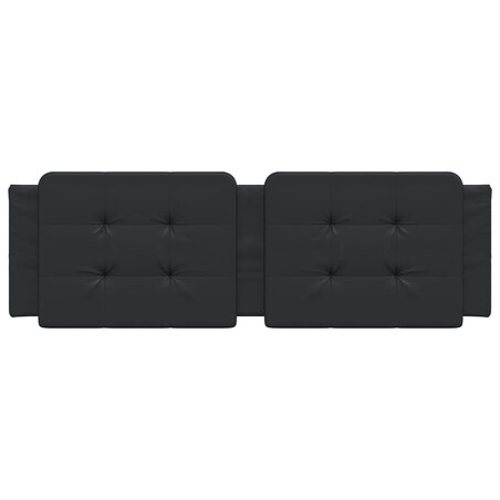 vidaXL Poduszka na wezgłowie, Zadar, czarna, 160 cm, sztuczna skóra