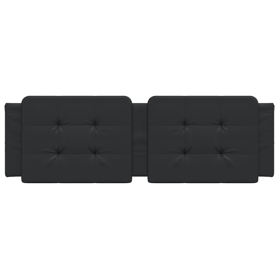 vidaXL Poduszka na wezgłowie, Zadar, czarna, 160 cm, sztuczna skóra