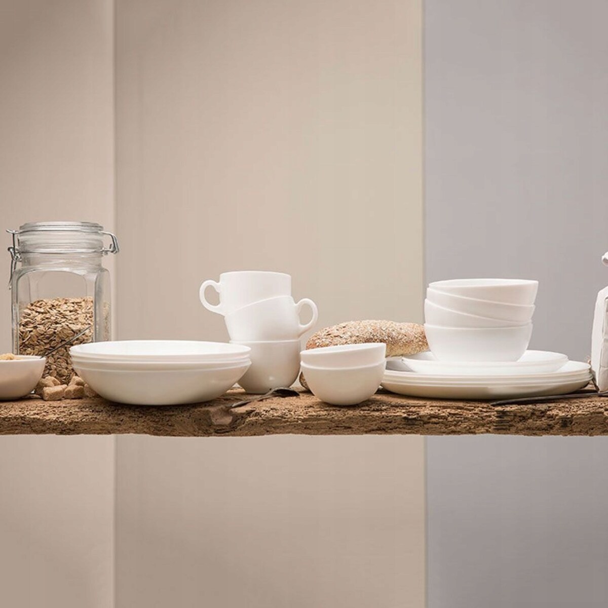 KOMPLET OBIADOWY DIWALI BIAŁY 6 osób LUMINARC