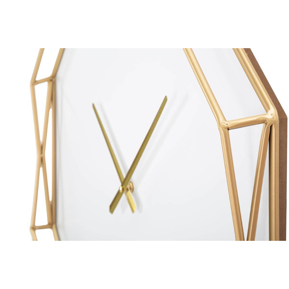 Ośmiokątny zegar na ścianę w stylu glamour, Ø 56 cm