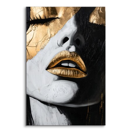 OBRAZ DO SYPIALNI NA PŁÓTNIE PORTRET KOBIETY ABSTRAKCJA STYL GLAMOUR 50x70cm