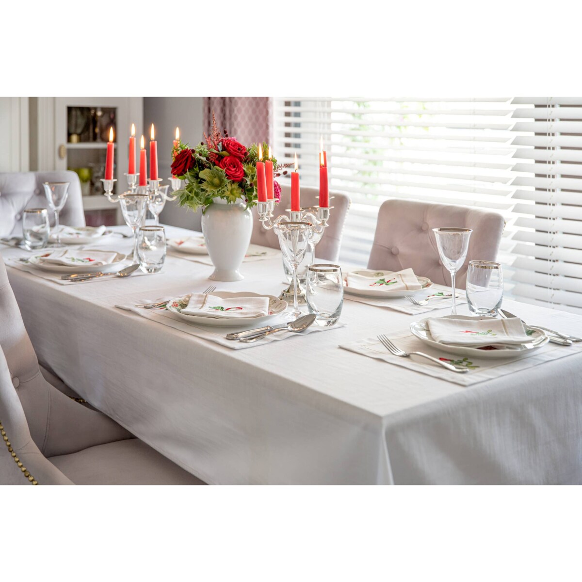 Obrus Silverline Panama – 140 × 400 cm