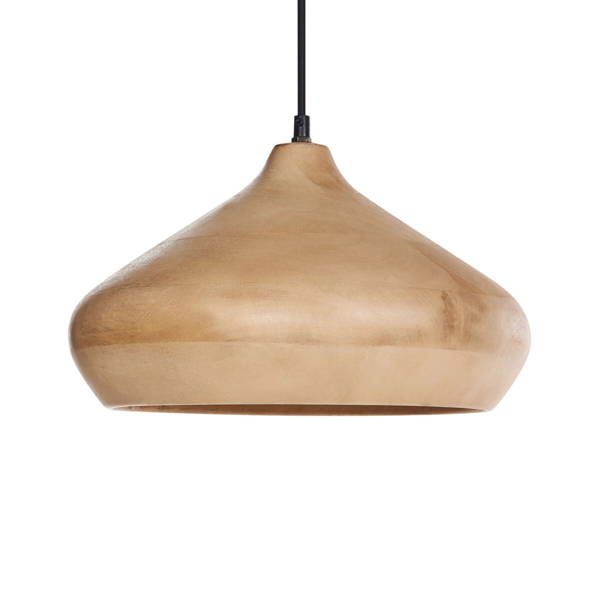 Lampa wisząca RAWI Drewno mango Jasnobrązowy