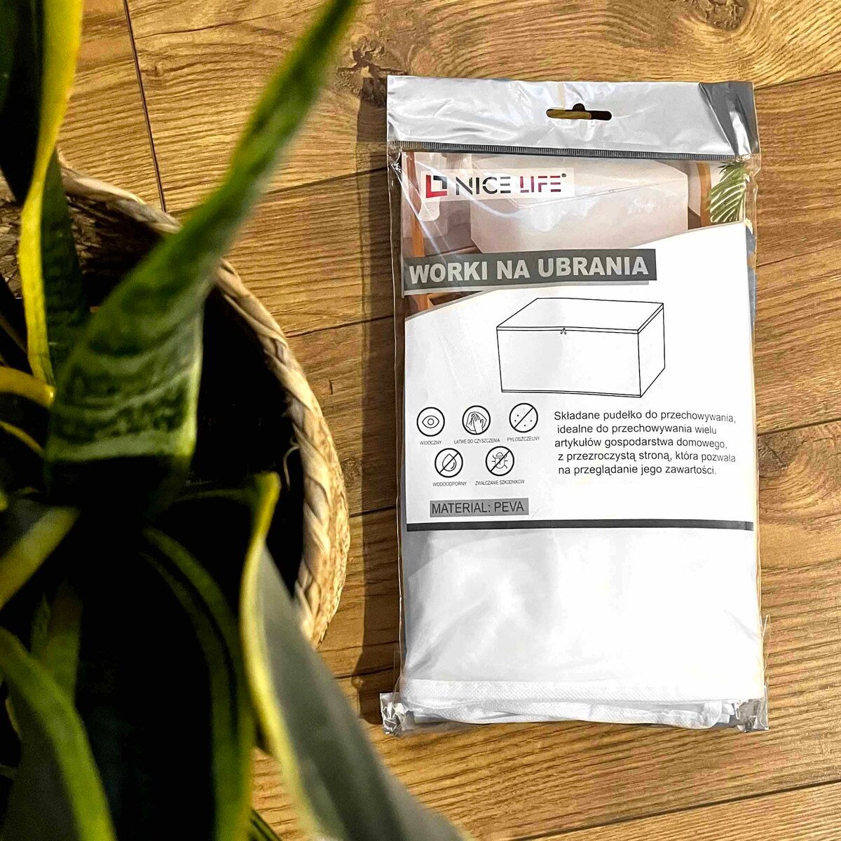 Worek Do Przechowywania Ubrań Pościeli 45X45X20 Cm