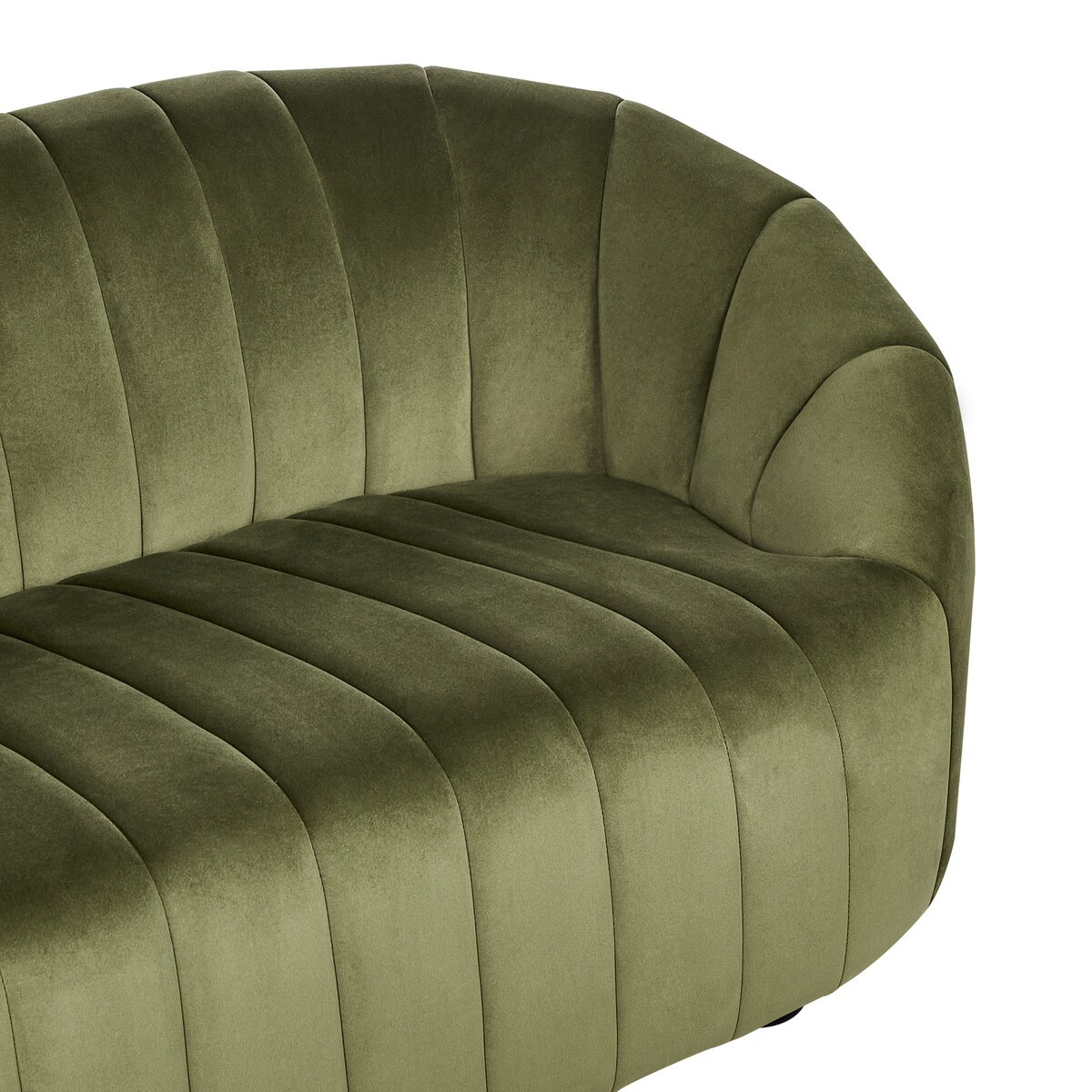 Sofa dla 2 osób MALUNG Welur Ciemnozielony