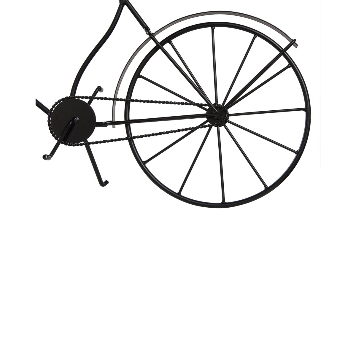 Zegar stojący w kształcie roweru czarny LILLO
