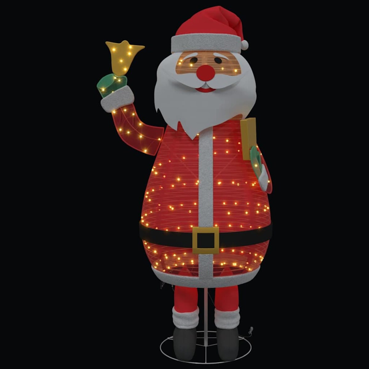 vidaXL Święty Mikołaj na Boże Narodzenie Ciepła biel 100 x 180 cm