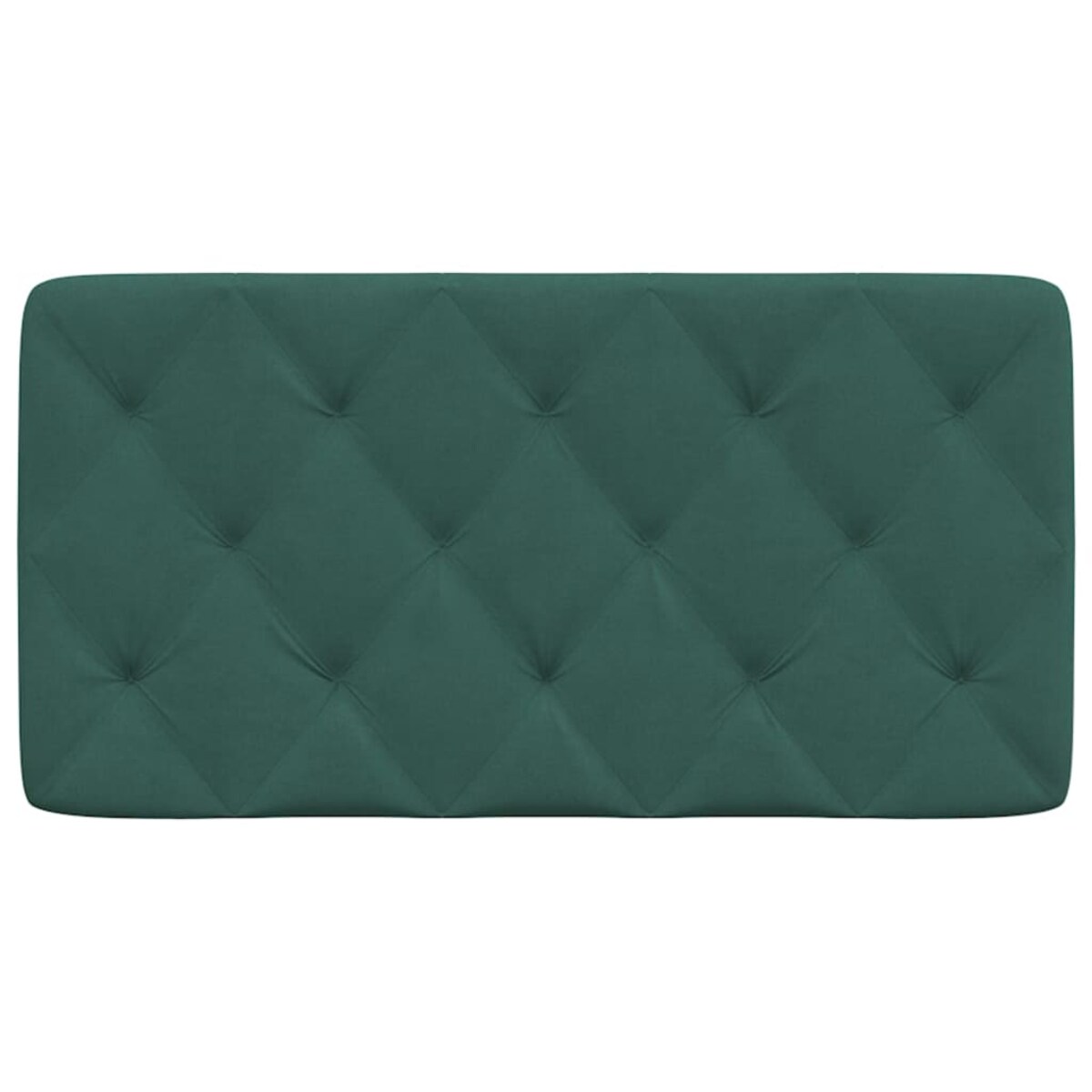 vidaXL Poduszka na wezgłowie, ciemnozielona, 100 cm, aksamitna