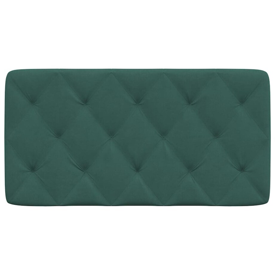 vidaXL Poduszka na wezgłowie, ciemnozielona, 100 cm, aksamitna