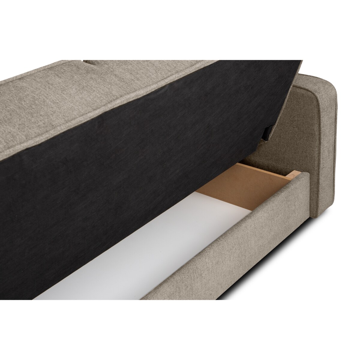 KONSIMO ORIO Sofa 3-osobowa, kolor brązowy