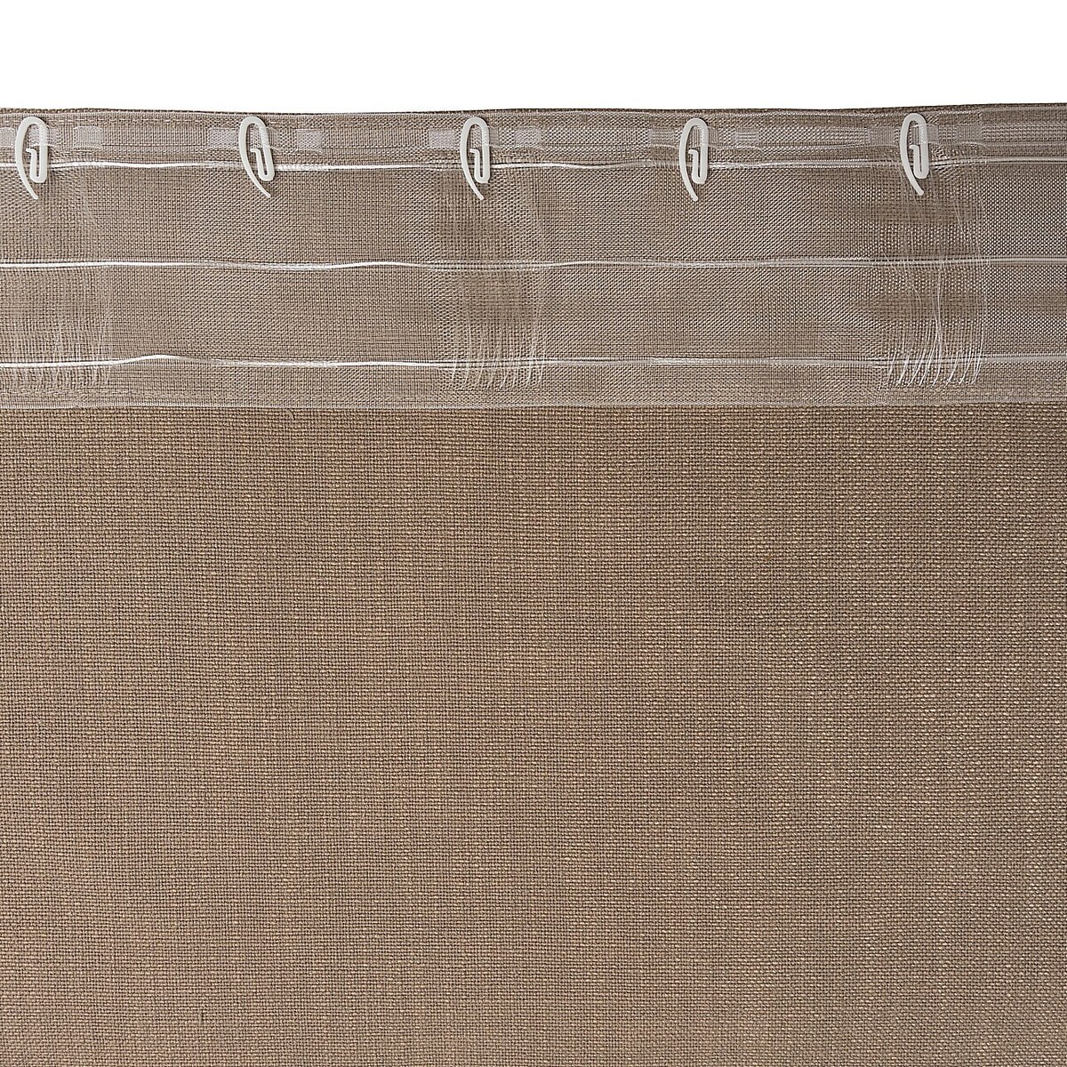 Zasłona gotowa na taśmie marszczącej 140x280cm light brown 1 szt. 140x280 brązowy