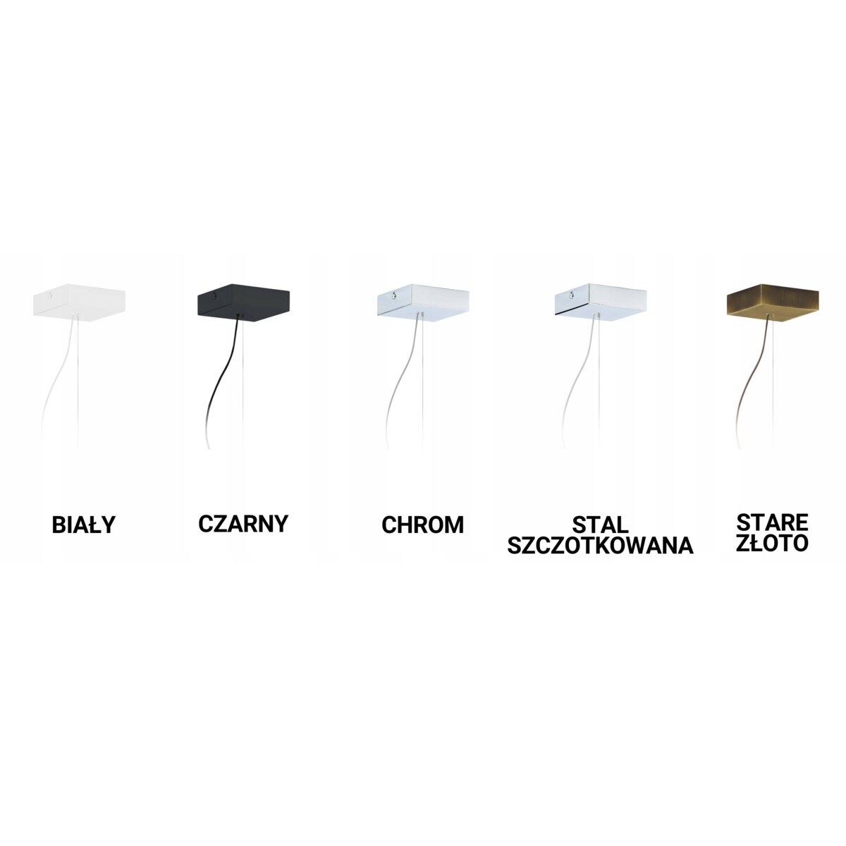 Lampa sufitowa żyrandol lampa wisząca z abażurem kwadrat MOTO
