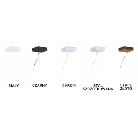 Lampa sufitowa żyrandol lampa wisząca z abażurem kwadrat MOTO
