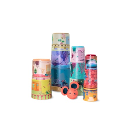 Kubeczkowa piramidka - magiczny zamek 11 szt