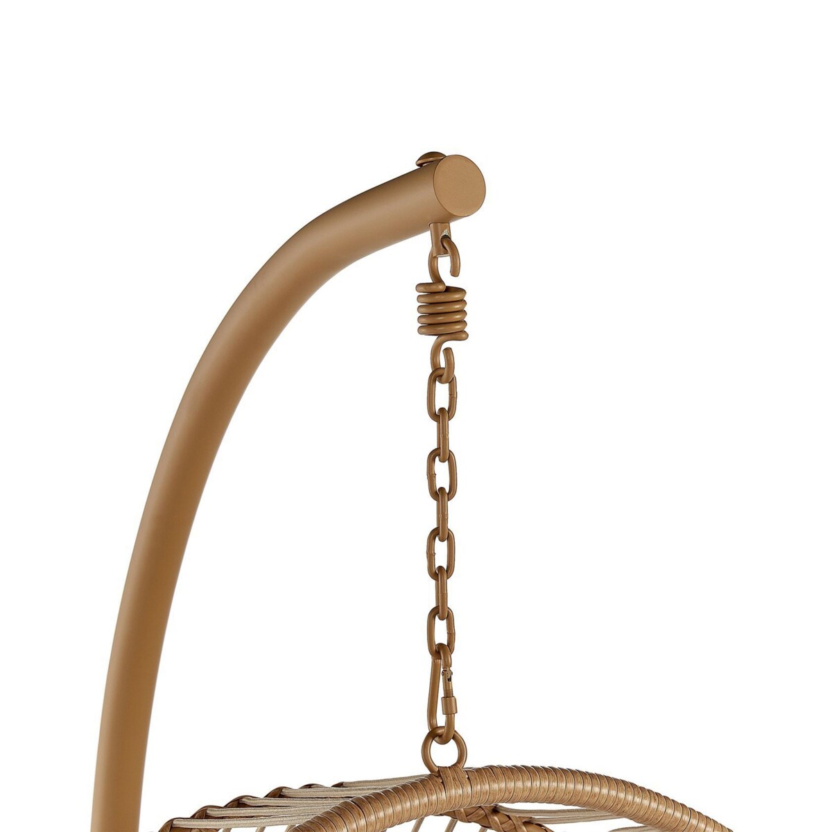 Fotel wiszący ze stojakiem ACRI Technorattan Beżowy