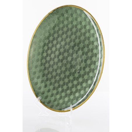 Podstawka dekoracyjna pod talerz, Ø 33x3 cm PULVINAR-2 zielona