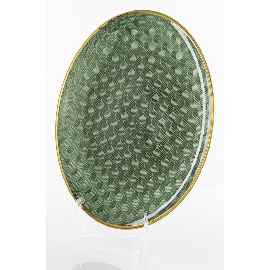 Podstawka dekoracyjna pod talerz, Ø 33x3 cm PULVINAR-2 zielona