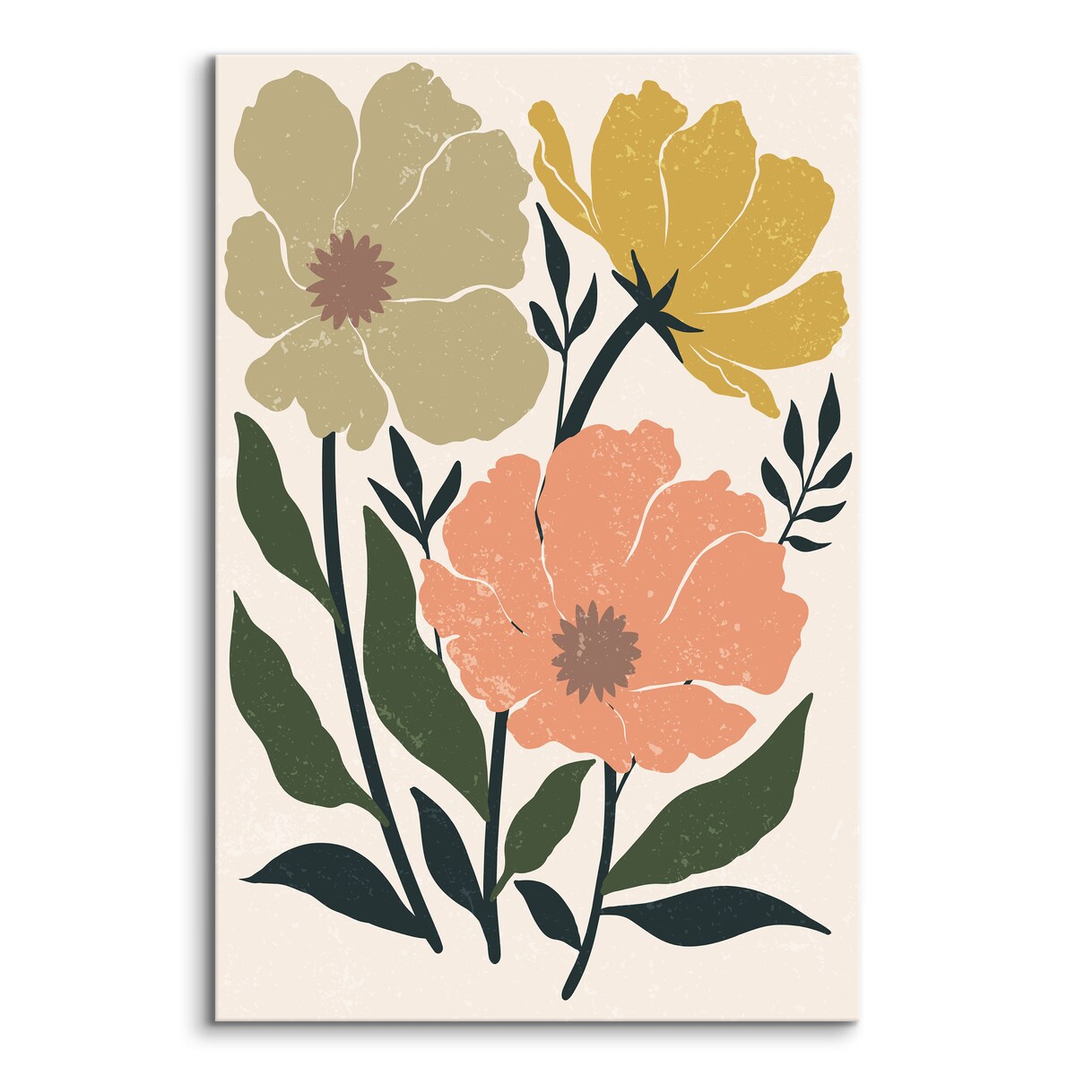 Obraz Pastelowe Abstrakcyjne Piwonie 30x40cm