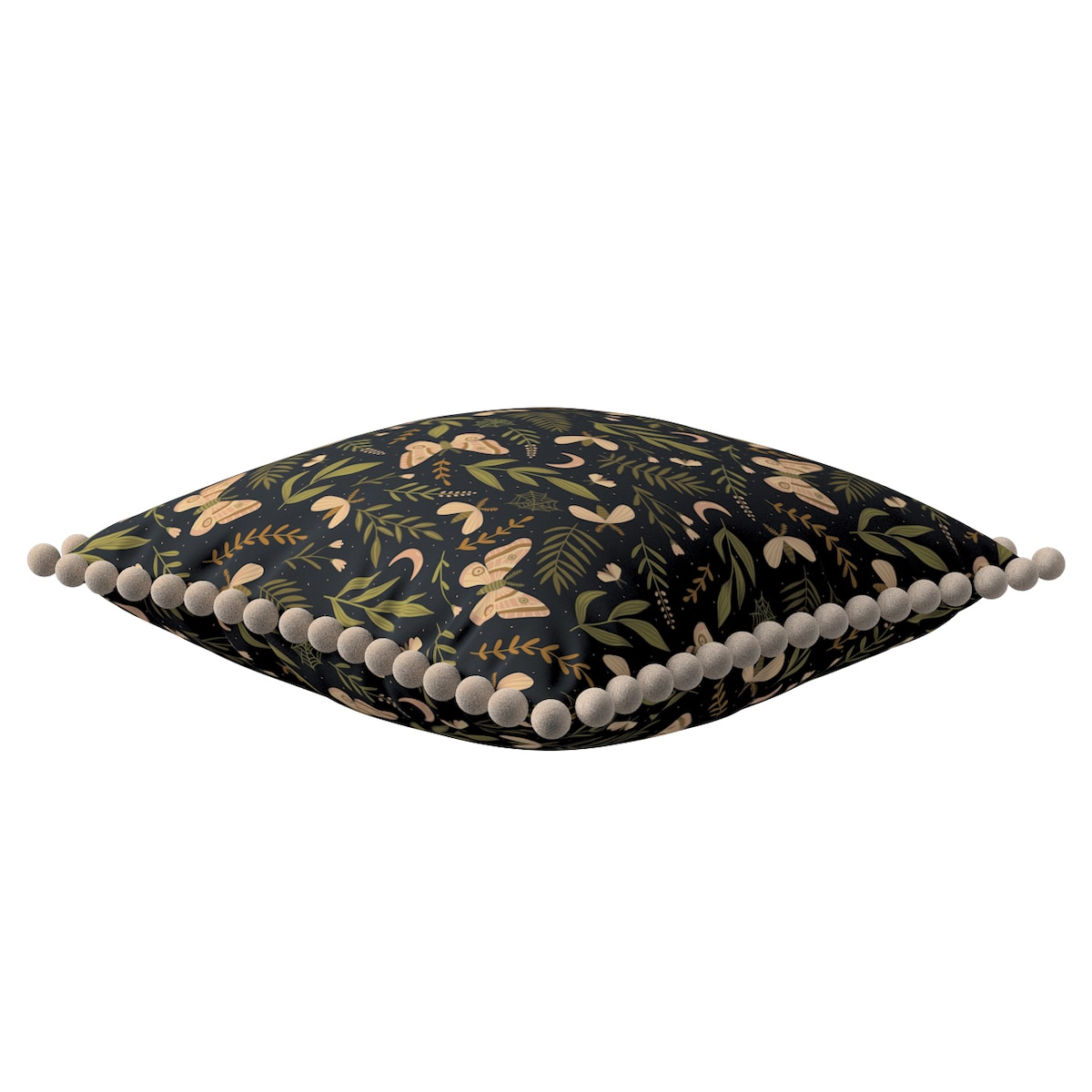 Poszewka Daisy 45x45 czarno-zielony