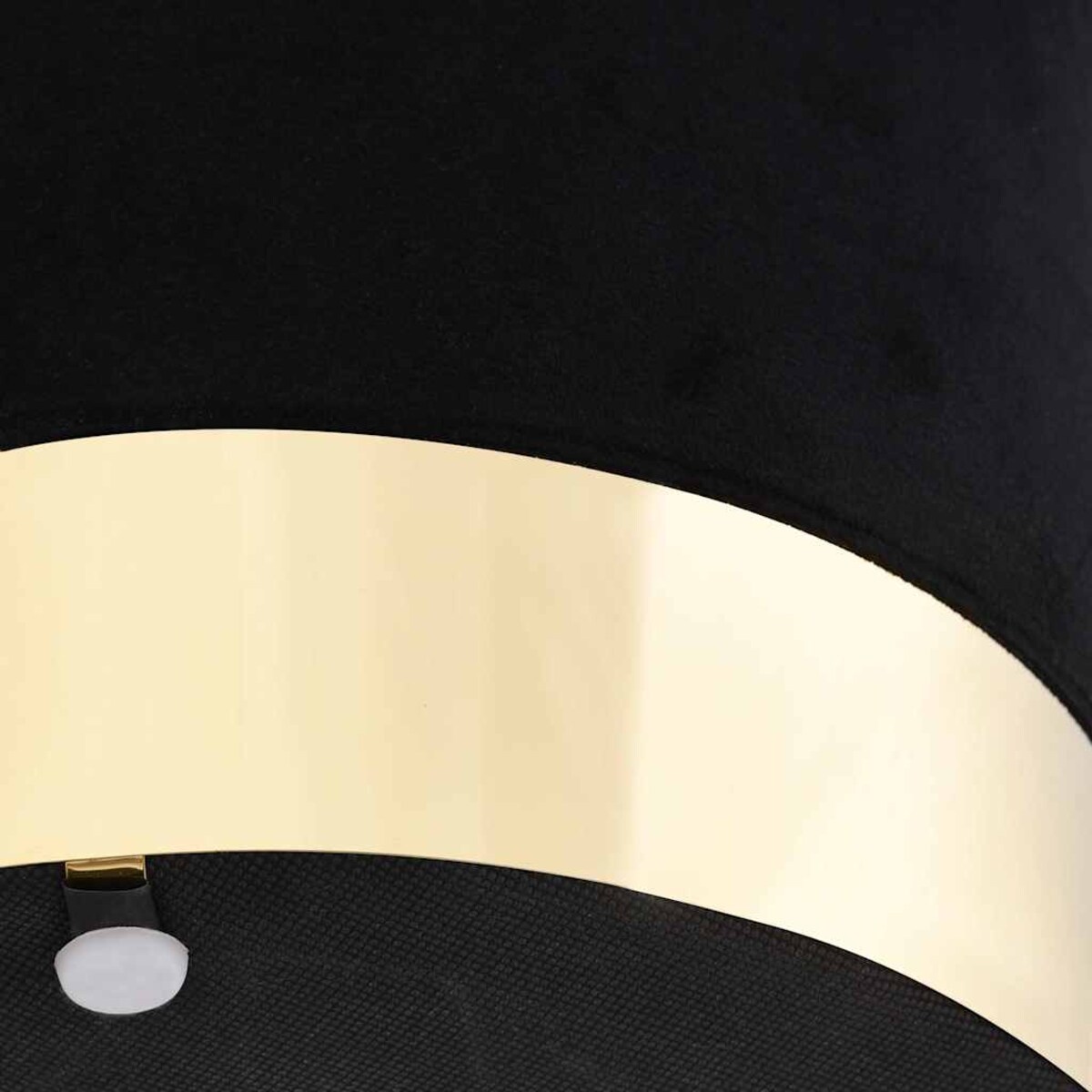 vidaXL Stołek, czarno-złoty, aksamit 28 x 36 cm