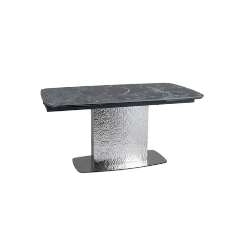 Stół rozkładany MONCLER CERAMIC 160(240)x90 morski/srebrny