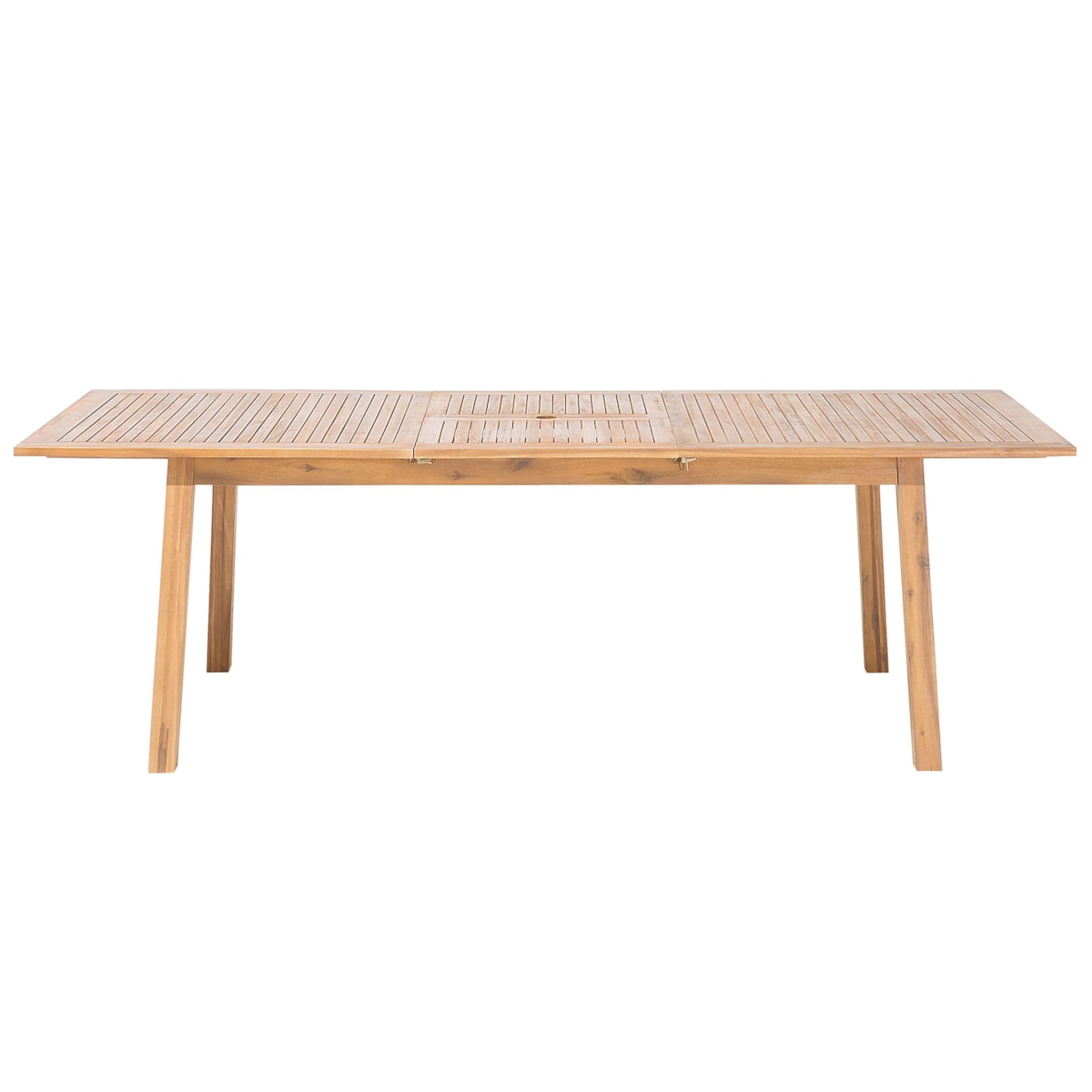 Stół ogrodowy rozkładany akacjowy 180/240 x 100 cm jasne drewno CESANA