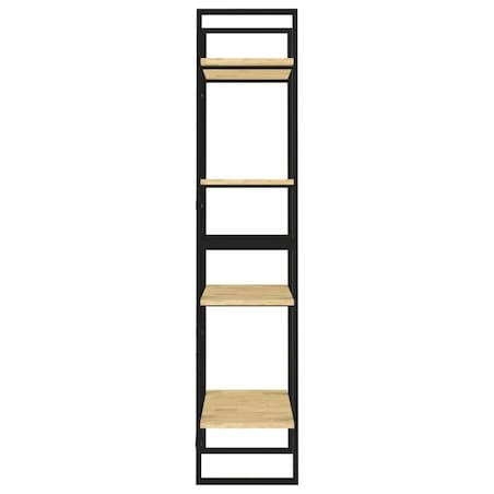 vidaXL 4-poziomowy regał na książki, 60x30x140 cm, lite drewno sosnowe