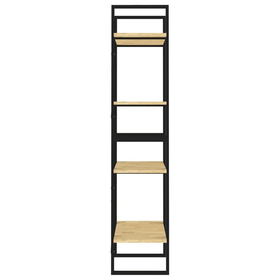 vidaXL 4-poziomowy regał na książki, 60x30x140 cm, lite drewno sosnowe