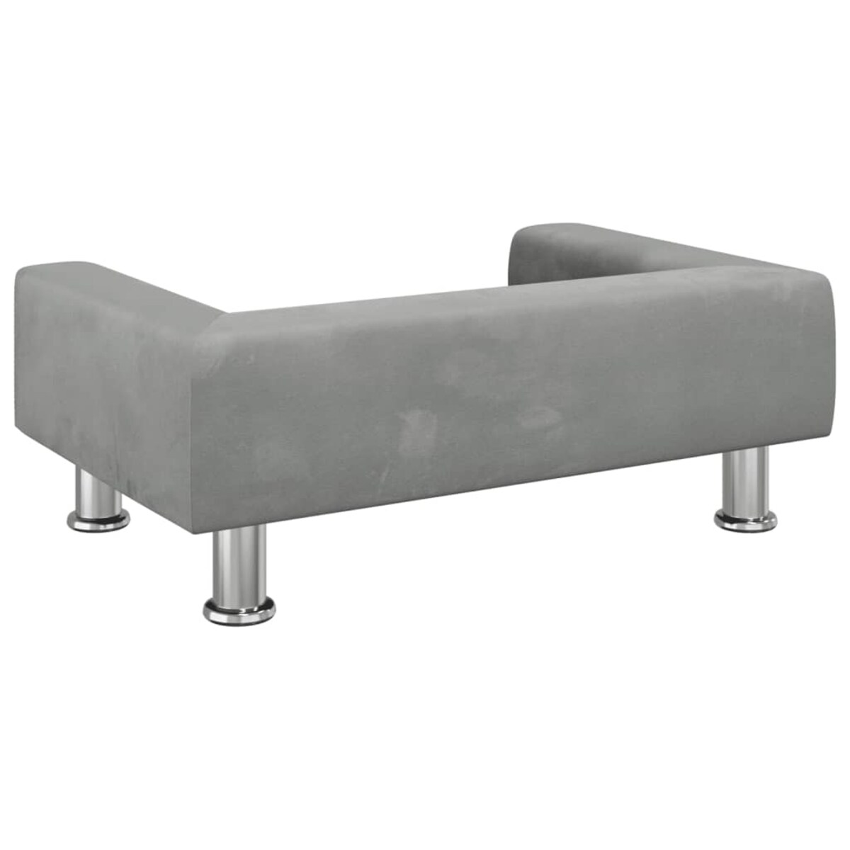 vidaXL Sofa dla dzieci, jasnoszara, 70x45x26,5 cm, aksamit