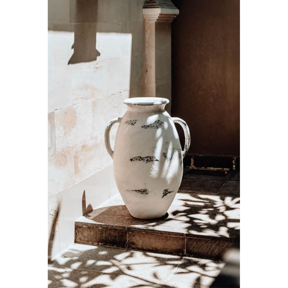 WAZON Z TERRAKOTY BRAWO BIAŁY