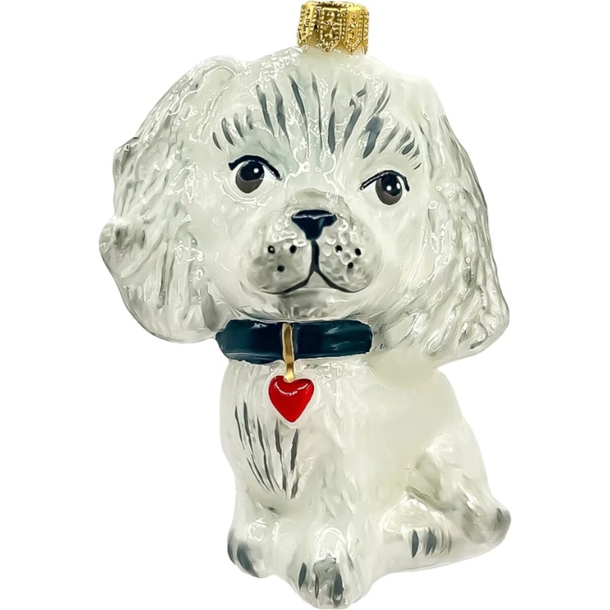 Bombka choinkowa: Biały Piesek