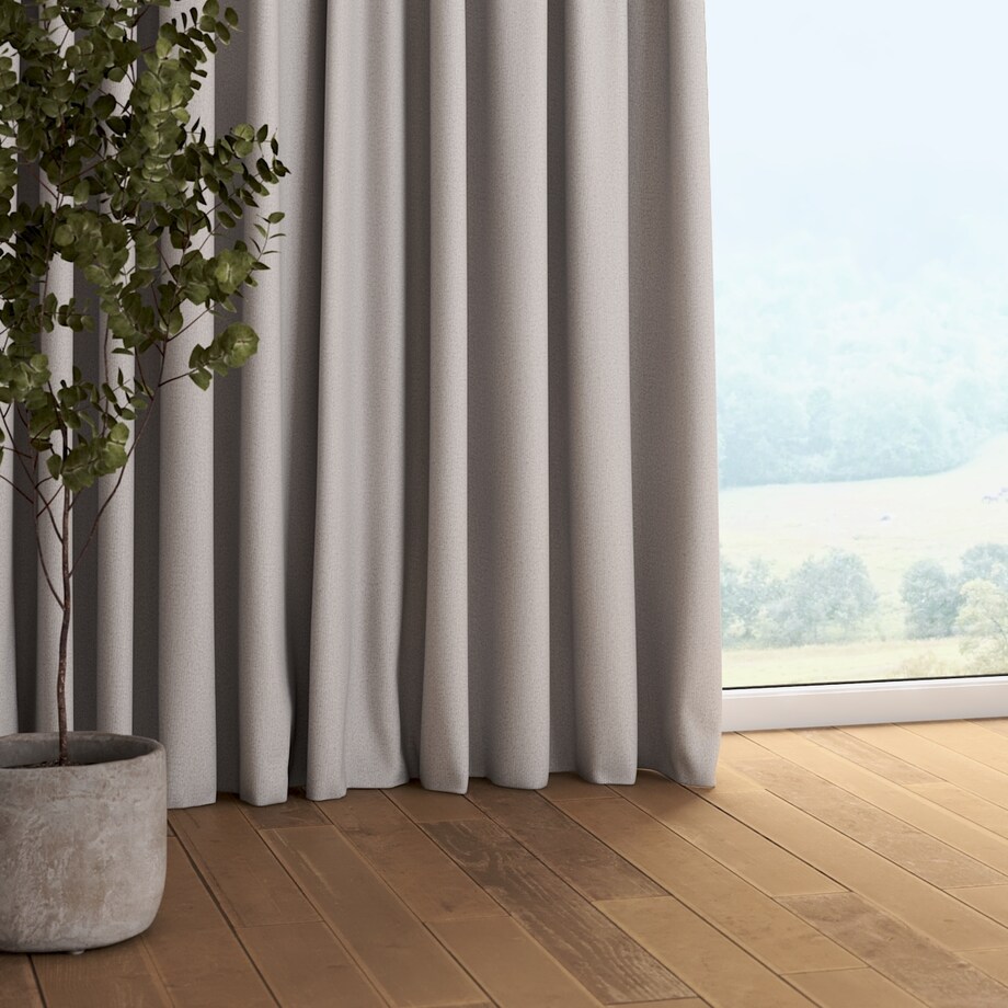 Zasłona na taśmie marszczącej 1 szt. 130x260 jasny szary