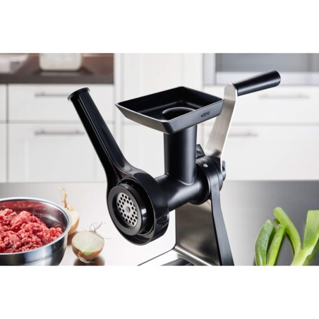 Maszynka do mięsa 2w1, zestaw z 2 krążkami do mielenia i końcówkami do nadziewania lub wyciskania