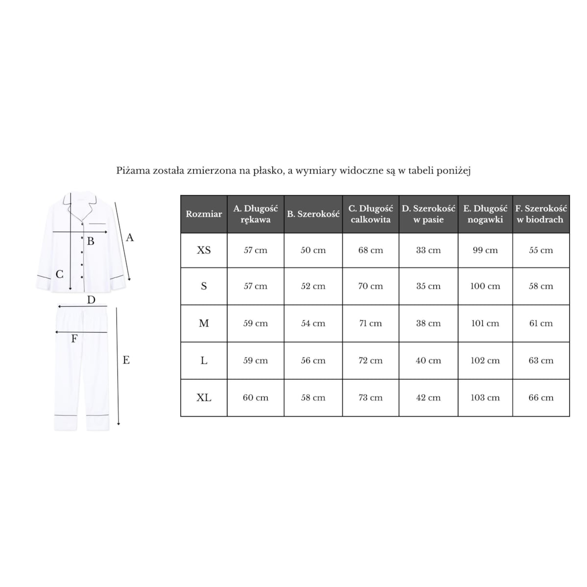 Piżama Eukaliptus długa L