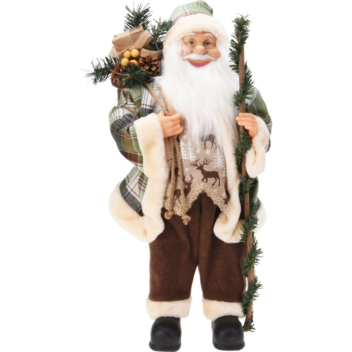 Figurka - Mikołaj z lasu 80x40 cm BOSCAIOLO