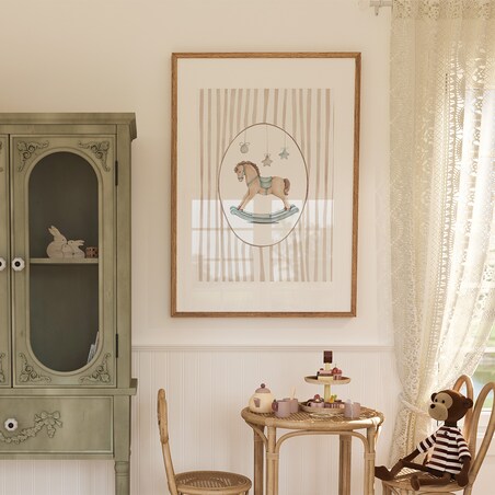 Plakat dla dzieci Konik na biegunach 20x30